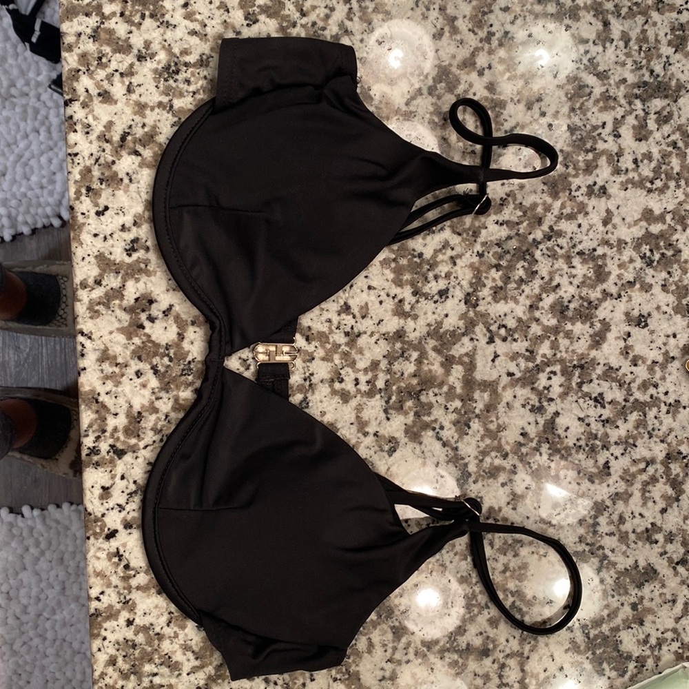 Brand new black bikini top